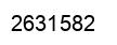 Number 2631582 black image