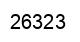 Number 26323 black image
