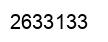 Número 2633133 imagen negro