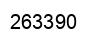 Number 263390 black image