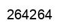 Number 264264 black image