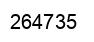 Number 264735 black image
