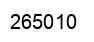 Number 265010 black image
