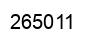 Number 265011 black image
