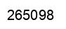 Número 265098 imagen negro