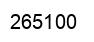 Número 265100 imagen negro
