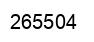 Number 265504 black image