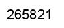 Number 265821 black image