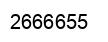 Number 2666655 black image