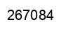 Number 267084 black image