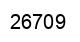 Number 26709 black image