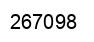 Number 267098 black image