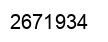 Number 2671934 black image