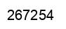 Number 267254 black image