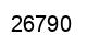 Número 26790 imagen negro