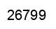 Número 26799 imagen negro