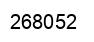 Número 268052 imagen negro