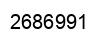 Number 2686991 black image
