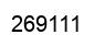 Number 269111 black image