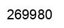 Number 269980 black image