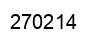 Number 270214 black image