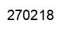 Number 270218 black image