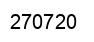 Number 270720 black image