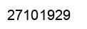 Number 27101929 black image