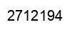 Number 2712194 black image