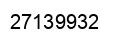 Number 27139932 black image