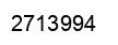Number 2713994 black image