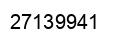 Number 27139941 black image