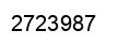 Number 2723987 black image