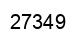 Número 27349 imagen negro