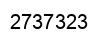 Number 2737323 black image