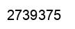 Number 2739375 black image