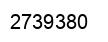 Number 2739380 black image