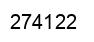 Number 274122 black image