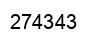Number 274343 black image