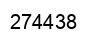 Number 274438 black image