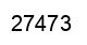 Number 27473 black image