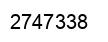 Number 2747338 black image