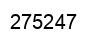 Number 275247 black image