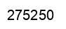 Number 275250 black image