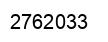 Number 2762033 black image