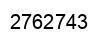 Number 2762743 black image