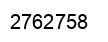 Number 2762758 black image