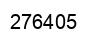 Number 276405 black image