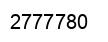 Number 2777780 black image
