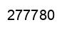 Number 277780 black image